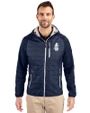 Chicago Cubs Cooperstown Cutter & Buck Rainier Primaloft Mens Eco Full Zip Hybrid Jacket Dark Navy Front