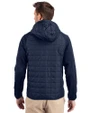 Chicago Cubs Cooperstown Cutter & Buck Rainier Primaloft Mens Eco Full Zip Hybrid Jacket Dark Navy Back