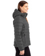 Philadelphia Phillies Cooperstown Cutter & Buck Mission Ridge Repreve® Eco Insulated Womens Puffer Jacket Elemental Grey Side