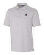 Arizona Diamondbacks Cutter & Buck Forge Heathered Stretch Mens Polo Polished Heather Mannequin
