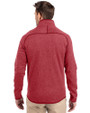 Arizona Diamondbacks Cutter & Buck Mainsail Sweater-Knit Mens Full Zip Jacket Cardinal Red Heather Back
