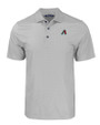 Arizona Diamondbacks Cutter & Buck Pike Eco Tonal Geo Print Stretch Recycled Mens Polo Elemental Grey Mannequin
