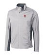 North Carolina State Wolfpack Alumni Cutter & Buck Navigate Softshell Mens Full Zip Jacket POL_MANN_HG 1