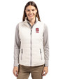 North Carolina State Wolfpack Alumni - Cutter & Buck Rainier PrimaLoft® Womens Eco Insulated Full Zip Puffer Vest Coconut Front