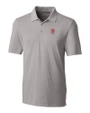 North Carolina State Wolfpack Alumni - Cutter & Buck Forge Stretch Mens Big and Tall Polo Polished Medium Gray Mannequin