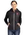 North Carolina State Wolfpack Alumni - Cutter & Buck Rainier Primaloft Womens Eco Full Zip Hybrid Jacket Black Front