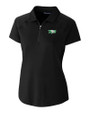 North Dakota Cutter & Buck Forge Stretch Womens Short Sleeve Polo Black Mannequin