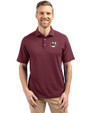 Umass Minutemen Cutter & Buck Virtue Eco Pique Recycled Mens Polo Chutney Front