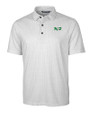North Dakota Cutter & Buck Pike Double Dot Print Stretch Mens Big and Tall Polo Charcoal Mannequin