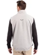 North Dakota Cutter & Buck Charter Eco Full-Zip Mens Big & Tall Vest Polished Medium Gray Back