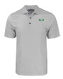North Dakota Cutter & Buck Pike Eco Tonal Geo Print Stretch Recycled Mens Big & Tall Polo Elemental Grey Mannequin