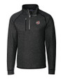 Umass Minutemen Cutter & Buck Mainsail Sweater-Knit Mens Big and Tall Half Zip Pullover Jacket CCH_MANN_HG 
