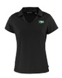 North Dakota Cutter & Buck Daybreak Eco Recycled Womens V-neck Polo Black Mannequin