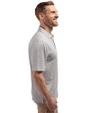 Carolina Panthers Historic Cutter & Buck Forge Eco Double Stripe Stretch Recycled Mens Big &Tall Polo Polished/White Side
