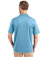 Carolina Panthers Historic Cutter & Buck Forge Stretch Mens Polo Atlas Light Blue Back