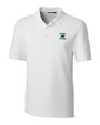 Carolina Panthers Historic Cutter & Buck Forge Stretch Mens Polo White Mannequin