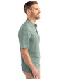 North Dakota Cutter & Buck Forge Eco Heather Stripe Stretch Recycled Mens Polo Hunter Heather Side