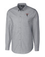 Atlanta Falcons Historic - Cutter & Buck Stretch Oxford Mens Long Sleeve Dress Shirt Charcoal Mannequin