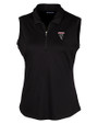 Atlanta Falcons Historic - Cutter & Buck Forge Stretch Womens Sleeveless Polo Black Mannequin