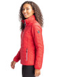 Atlanta Falcons Historic - Cutter & Buck Rainier PrimaLoft®  Womens Eco Insulated Full Zip Puffer Jacket Red Side