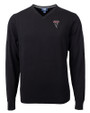 Atlanta Falcons Historic - Cutter & Buck Lakemont Tri-Blend Mens V-Neck Pullover Sweater Black Mannequin