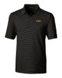 Pittsburgh Pirates City Connect Cutter & Buck Forge Pencil Stripe Stretch Mens Big and Tall Polo Black Mannequin