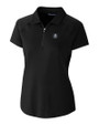 Baltimore Orioles City Connect Cutter & Buck Forge Stretch Womens Short Sleeve Polo Black Mannequin