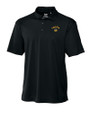 Seattle Mariners City Connect Cutter & Buck CB Drytec Genre Textured Solid Mens Big and Tall Polo Black Mannequin