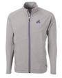 Atlanta Braves City Connect Cutter & Buck Adapt Eco Knit Hybrid Recycled Mens Big & Tall Full Zip Jacket POL_MANN_HG 1