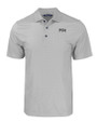 Pittsburgh Pirates City Connect Cutter & Buck Pike Eco Tonal Geo Print Stretch Recycled Mens Polo Elemental Grey Mannequin