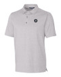 Baltimore Orioles City Connect Cutter & Buck Forge Heathered Stretch Mens Polo Polished Heather Mannequin