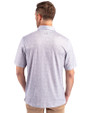 Cincinnati Reds City Connect Cutter & Buck Pike Constellation Print Stretch Mens Polo Polished Medium Gray Back