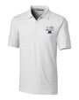 2024 Rose Bowl Champions Cutter & Buck Forge Pencil Stripe Stretch Mens Polo WH_MANN_HG 1