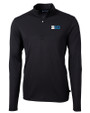 BIG 10 Conference Cutter & Buck Virtue Eco Pique Recycled Quarter Zip Mens Big & Tall Pullover BL_MANN_HG 