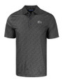 The Ivy League Cutter & Buck Pike Eco Pebble Print Stretch Recycled Mens Polo Black Mannequin