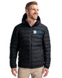 BIG 10 Conference Cutter & Buck Mission Ridge Repreve® Eco Insulated Mens Puffer Jacket Black Front