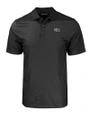 The Ivy League Cutter & Buck Pike Eco Tonal Geo Print Stretch Recycled Mens Big & Tall Polo Black Mannequin
