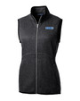 KIRO 7 Cutter & Buck Mainsail Sweater Knit Womens Full Zip Vest CCH_MANN_HG 1