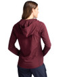 Minnesota Golden Gophers College Vault Cutter & Buck Adapt Eco Knit Hybrid Recycled Womens Full Zip Jacket Bordeaux Back