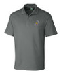 ETSU Buccaneers College Vault Cutter & Buck Genre Textured Solid Mens Polo Elemental Grey Mannequin