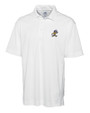 ETSU Buccaneers College Vault Cutter & Buck Genre Textured Solid Mens Polo White Mannequin