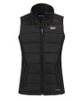 Vanderbilt Commodores College Vault Cutter & Buck Evoke Hybrid Softshell Recycled Womens Full Zip Vest BL_MANN_HG 