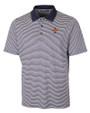 Syracuse Orange College Vault Cutter & Buck Forge Tonal Stripe Stretch Mens Big and Tall Polo Liberty Navy Mannequin