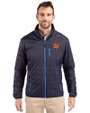 Syracuse Orange College Vault Cutter & Buck Rainier Recycled Insulated Puffer Mens Full Zip Jacket Dark Navy Front