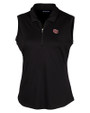 Oklahoma Sooners Vintage Cutter & Buck Forge Stretch Womens Sleeveless Polo Black Mannequin
