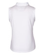 Kansas State Wildcats Wabash Vintage Cutter & Buck Forge Stretch Womens Sleeveless Polo White Mannequin Back
