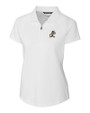 ETSU Buccaneers College Vault Cutter & Buck Forge Stretch Womens Short Sleeve Polo White Mannequin