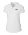 Montana State Bobcats College Vault Cutter & Buck Forge Stretch Womens Short Sleeve Polo White Mannequin