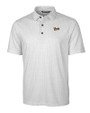 Vanderbilt Commodores College Vault Cutter & Buck Pike Double Dot Print Stretch Mens Big and Tall Polo Charcoal Mannequin