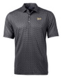 Vanderbilt Commodores College Vault Cutter & Buck Pike Banner Print Stretch Mens Polo Black Mannequin